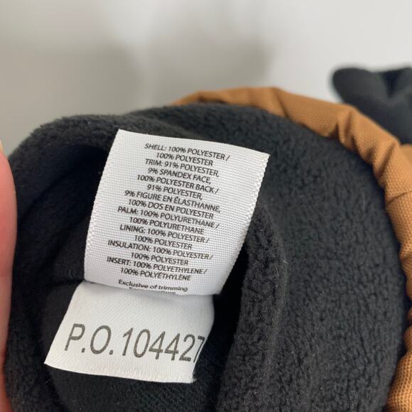 Carhartt Men's A616 Waterproof Mitt Glove Large, Brown / Black - Picture 3 of 12